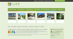 Desktop Screenshot of gayvacationplacestostay.com